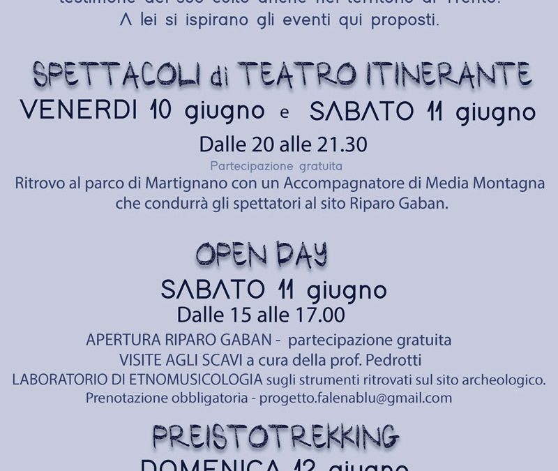 La Venere del Gaban – Eventi